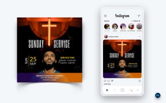 Church Speech Motivation Social Media Post Design Template-15