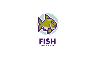 Fish Simple Mascot Logo Template
