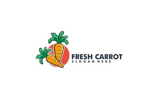 Fresh Carrot Simple Logo Style