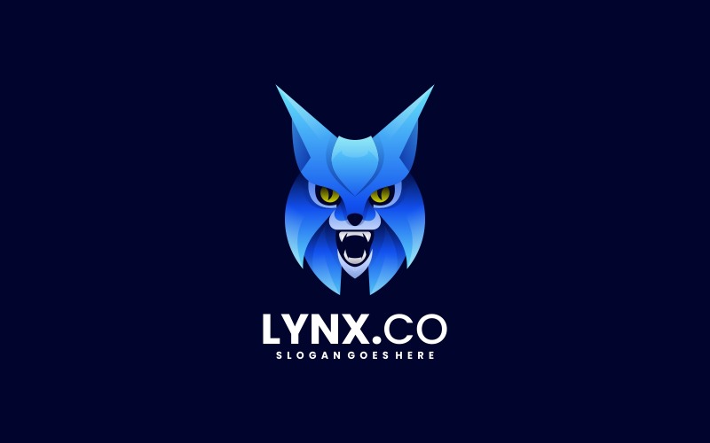 Lynx Gradient Color Logo Design Logo Template