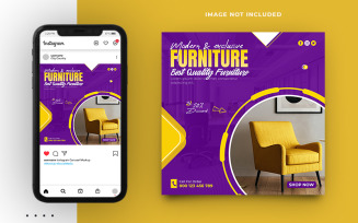 New Furniture Sale Social Media Post Template