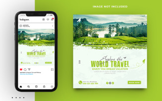 Tour And Travel Promo Social Media Post Banner Template