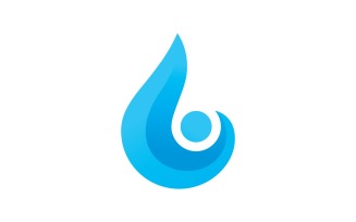 Water Drop Logo Template Vector Water Icon Design V10