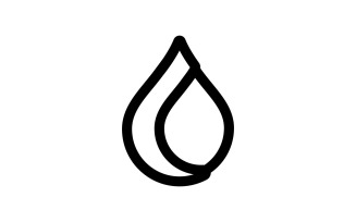 Water Drop Logo Template Vector Water Icon Design V14