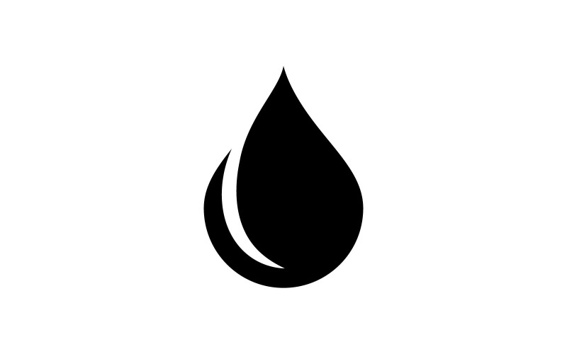 Water Drop Logo Template Vector Water Icon Design V1