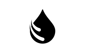 Water Drop Logo Template Vector Water Icon Design V6