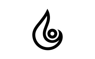 Water Drop Logo Template Vector Water Icon Design V9