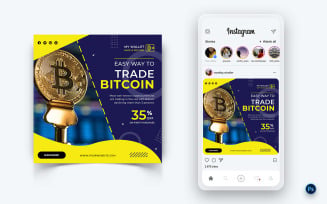 CryptoCurrency Service Social Media Post Design Template-06
