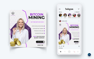CryptoCurrency Service Social Media Post Design Template-15