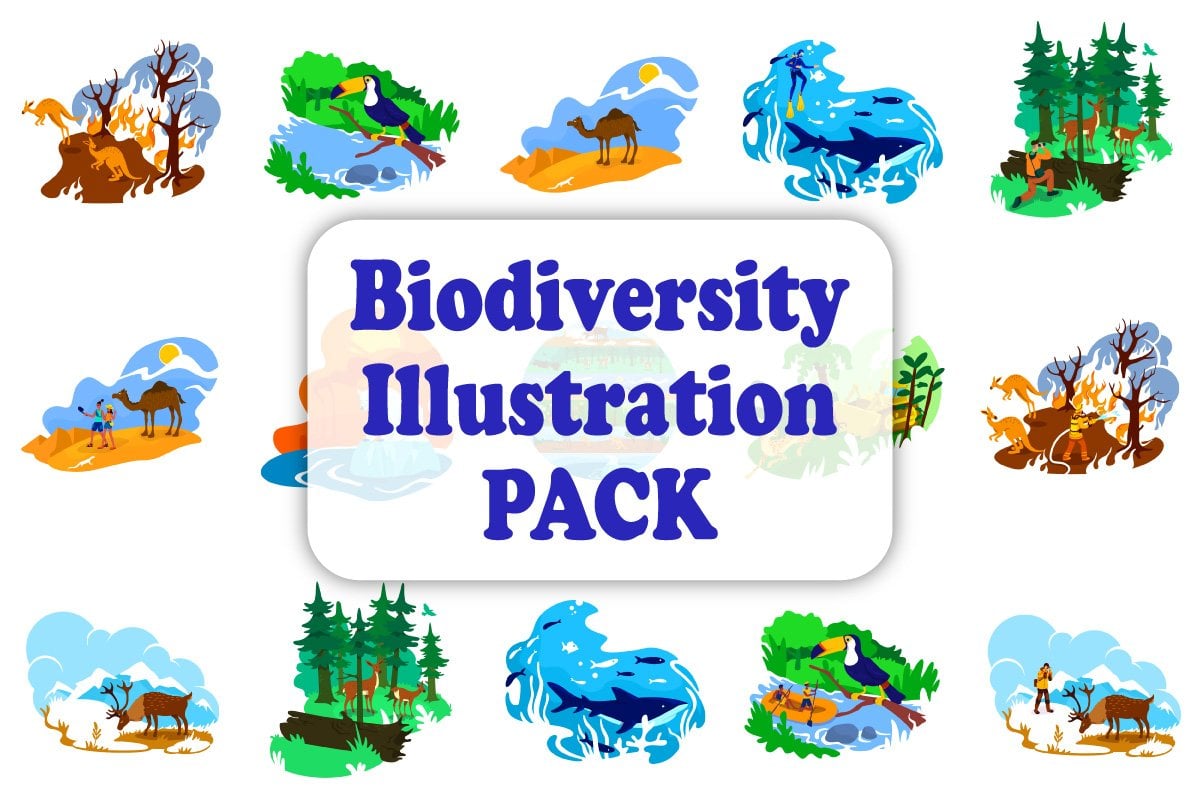 Kit Graphique #260625 Illustration Biodiversity Divers Modles Web - Logo template Preview