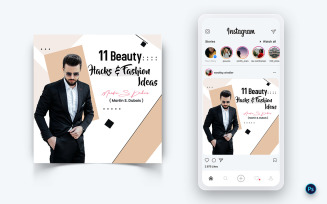 Fashion Sale Promotion Social Media Post Design Template-37