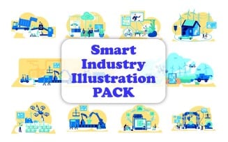 Smart Industry Illustration Bundle
