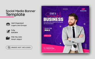 Successful Business Social Media Banner Template