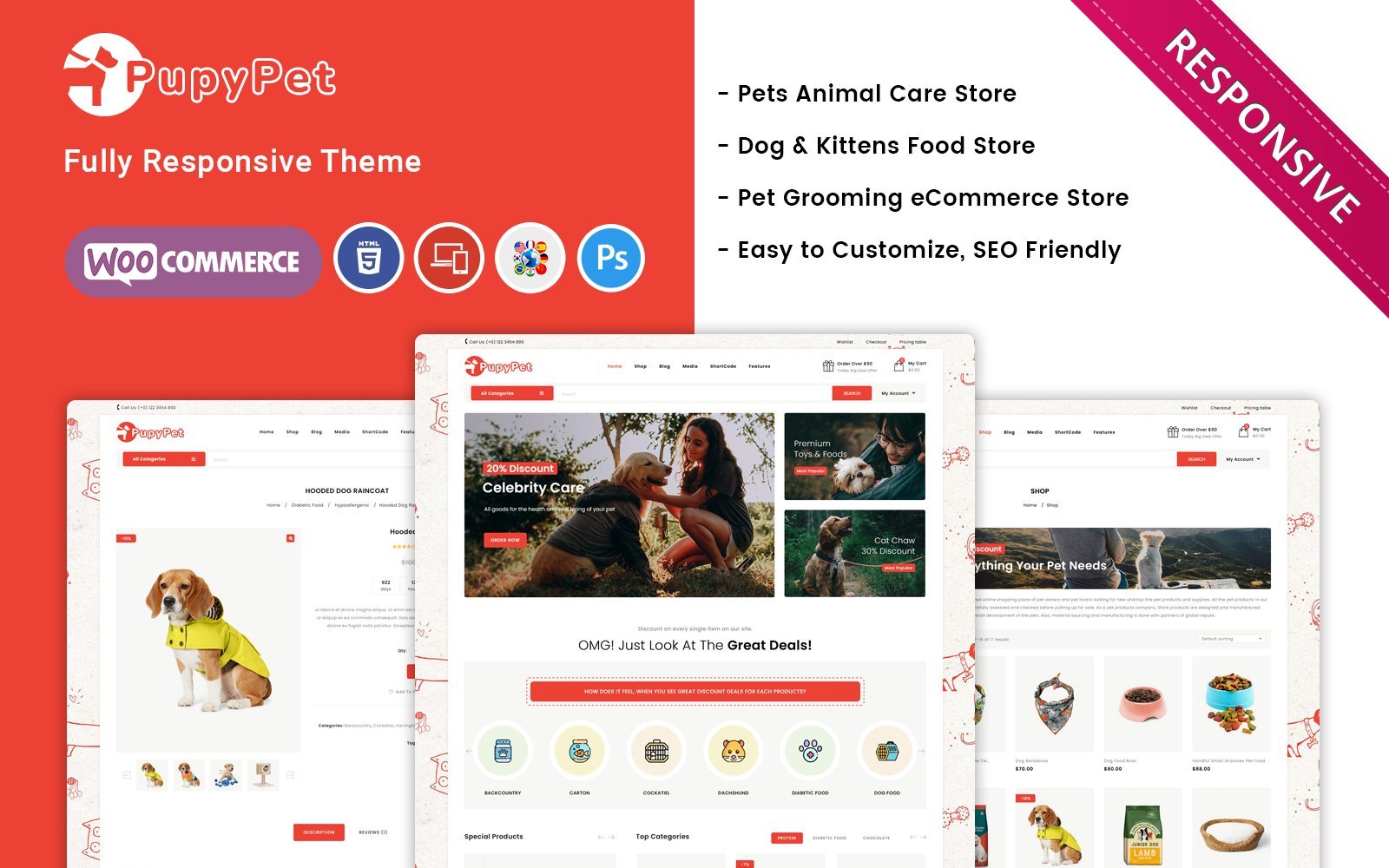 Template #260710 Food Cat Webdesign Template - Logo template Preview