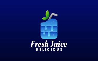 Fresh Juice Gradient Logo Style