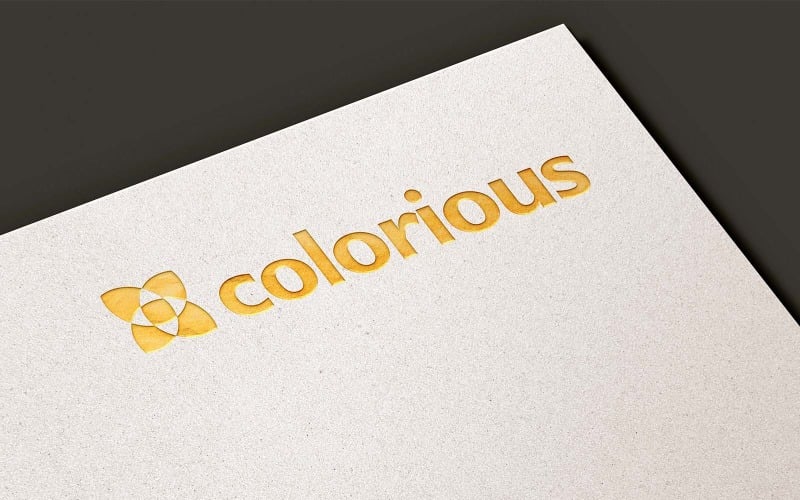 Gold Logo Mockup In Paper Texture Product Mockup