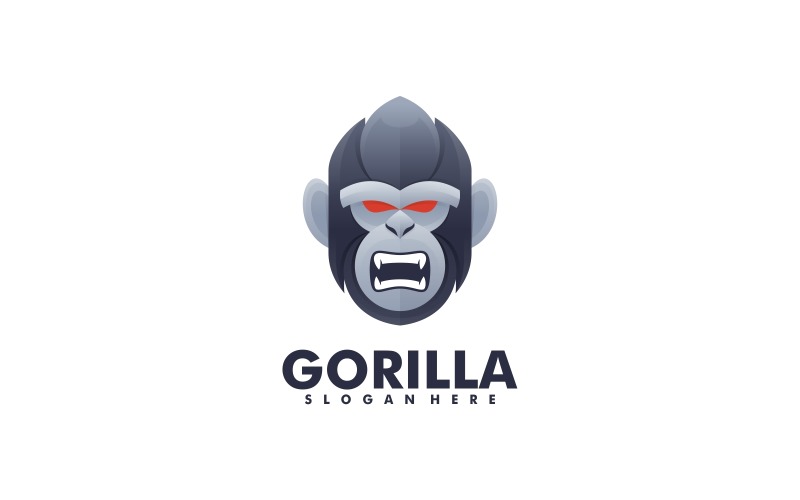 Vector Gorilla Gradient Logo Logo Template