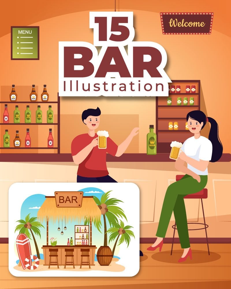 Kit Graphique #260856 Pub Bar Divers Modles Web - Logo template Preview