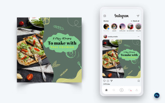 Food and Restaurant Social Media Post Design Template-41