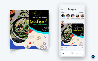 Food and Restaurant Social Media Post Design Template-42