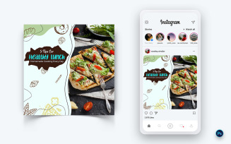 Food and Restaurant Social Media Post Design Template-43