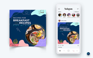 Food and Restaurant Social Media Post Design Template-44