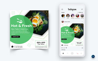 Food and Restaurant Social Media Post Design Template-49