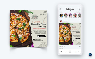 Food and Restaurant Social Media Post Design Template-69