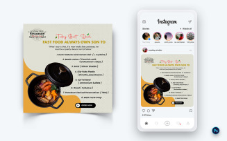 Food and Restaurant Social Media Post Design Template-72