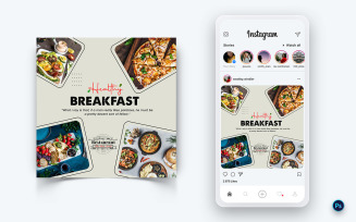 Food and Restaurant Social Media Post Design Template-75