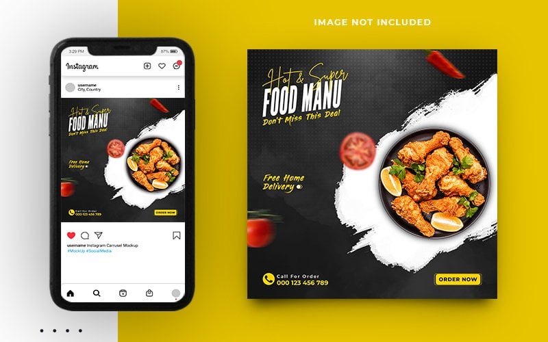 Template #260978 Banner Food Webdesign Template - Logo template Preview