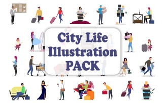 City Life Illustrations Bundle