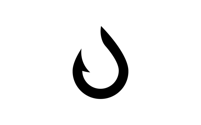 Fishing Hook Vector Logo Design Template V1 Logo Template