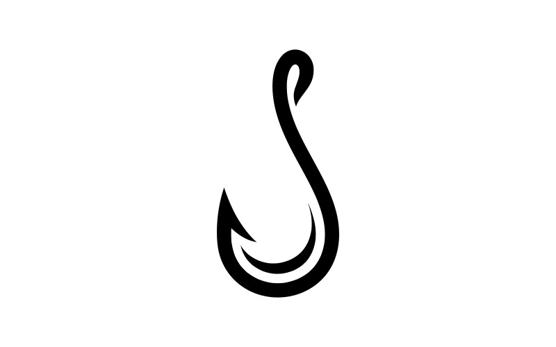 Fishing Hook Vector Logo Design Template V4 Logo Template