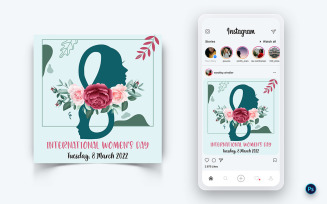 International Womens Day Social Media Post Design Template-09