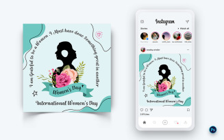International Womens Day Social Media Post Design Template-12