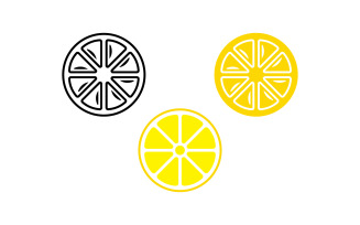 Lemon Fresh Fruit Vector Logo Design Template V13