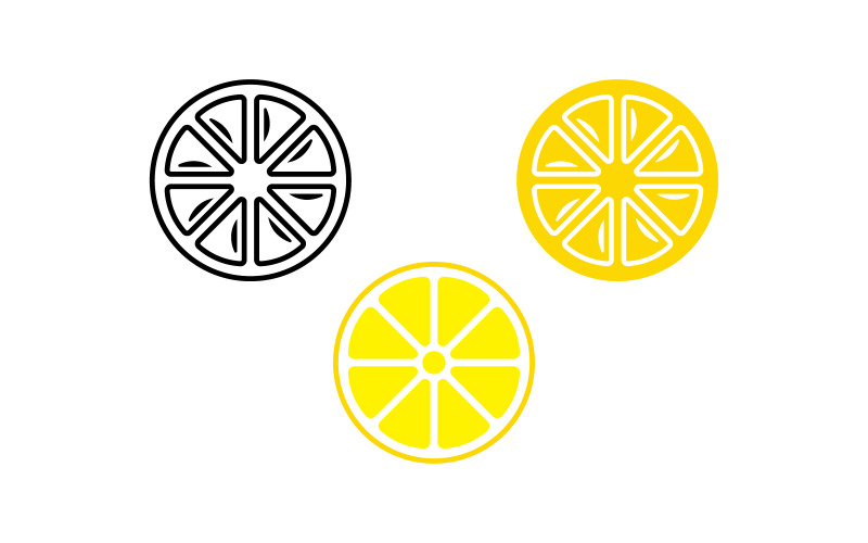 Lemon Fresh Fruit Vector Logo Design Template V13 Logo Template