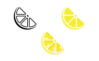 Lemon Fresh Fruit Vector Logo Design Template V4