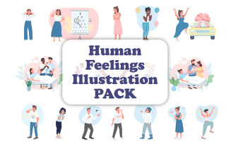 Human Feelings Illustration Bundle