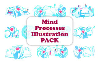 Mind Processes Illustration Bundle