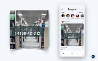National Librarian Day Social Media Post Design Template-18