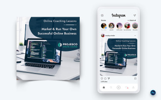 Online Course Elearning Social Media Post Design Template-06