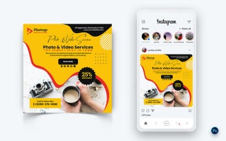 Photo and Video Services Social Media Post Design Template-06
