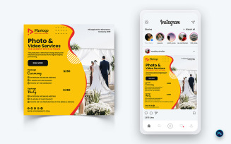 Photo and Video Services Social Media Post Design Template-07