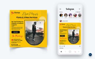 Photo and Video Services Social Media Post Design Template-08