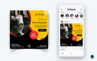 Photo and Video Services Social Media Post Design Template-20