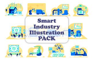 Smart Industry Illustration Bundle 1