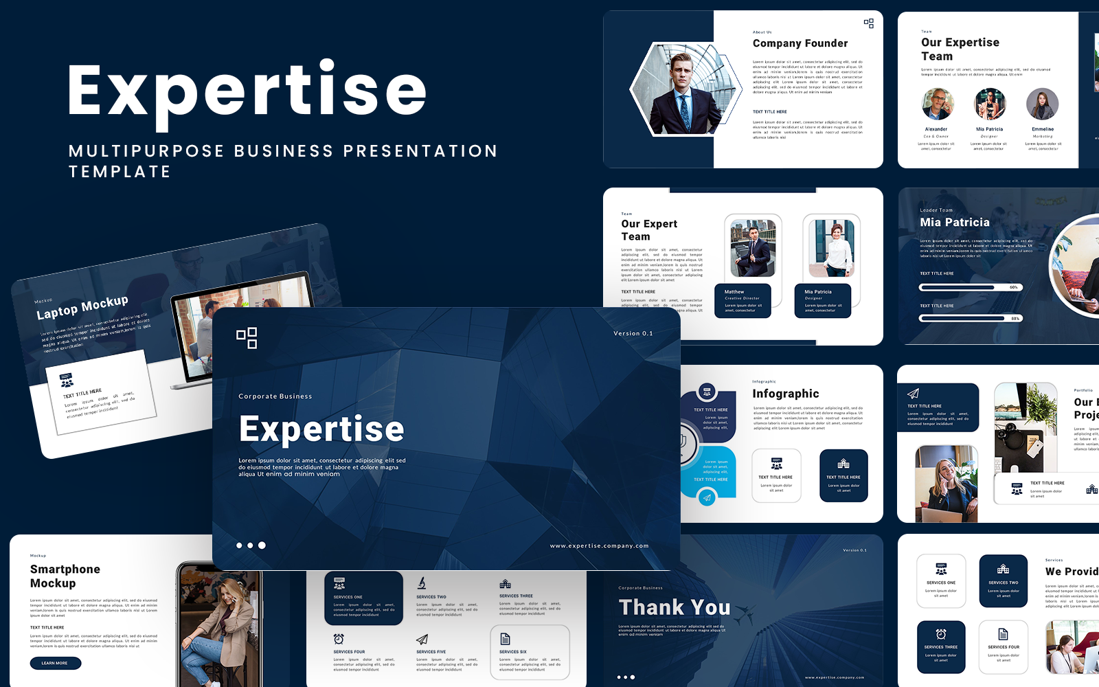 Expertise - Multipurpose Business Google Slides Template