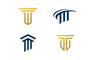Pillar Logo Template. Column Vector illustration Design V11